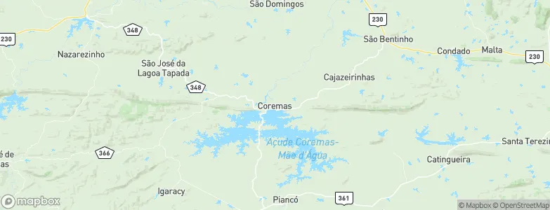 Coremas, Brazil Map