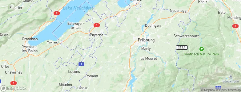Corjolens, Switzerland Map