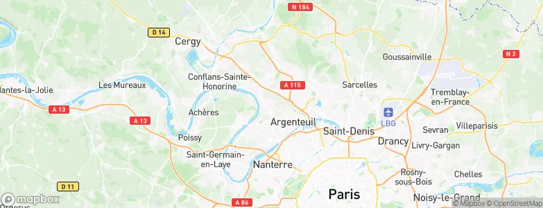 Cormeilles-en-Parisis, France Map