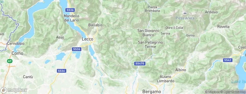 Corna Imagna, Italy Map