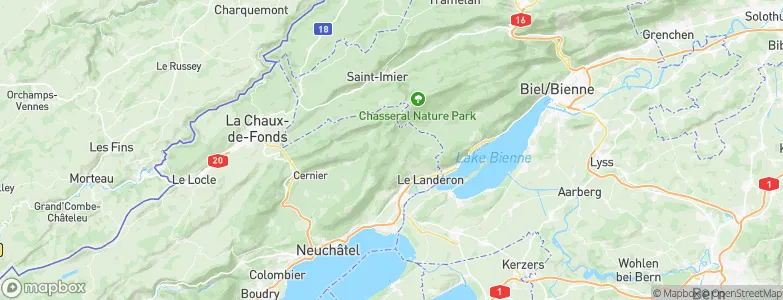 Cornaux, Switzerland Map