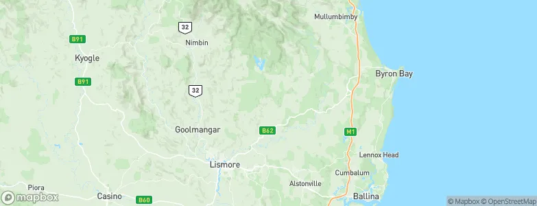 Corndale, Australia Map