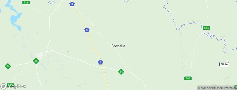 Cornelia, South Africa Map
