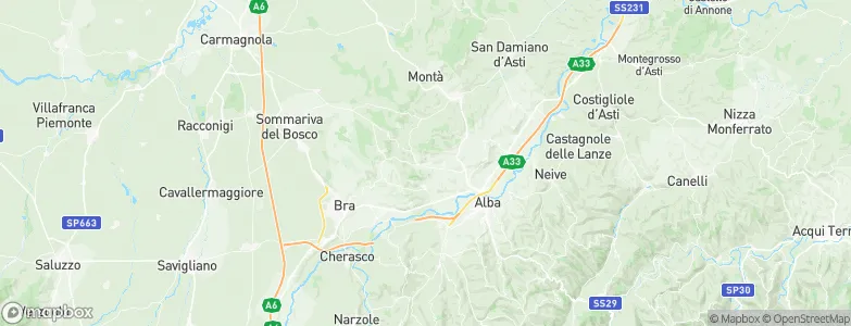 Corneliano d'Alba, Italy Map
