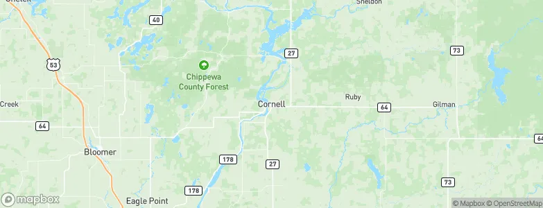 Cornell, United States Map
