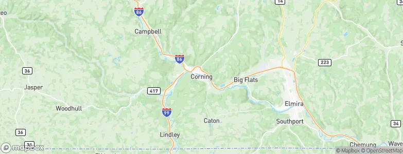 Corning, United States Map