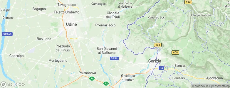Corno di Rosazzo, Italy Map