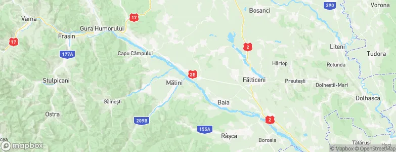 Cornu Luncii, Romania Map