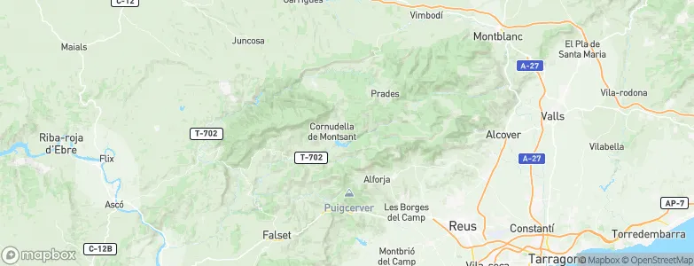 Cornudella de Montsant, Spain Map