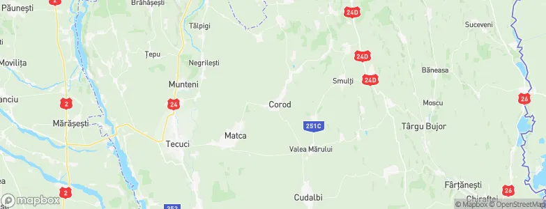 Corod, Romania Map
