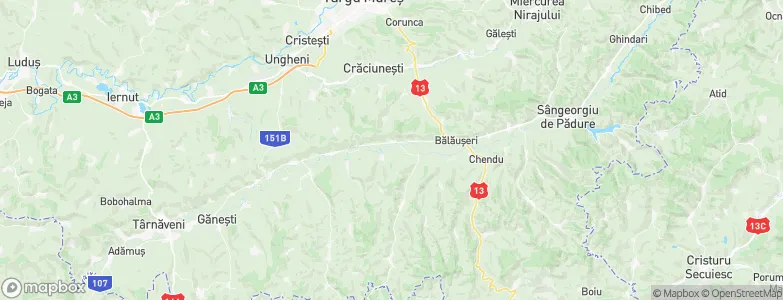 Coroisânmartin, Romania Map