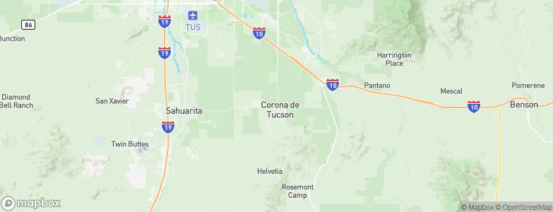 Corona de Tucson, United States Map