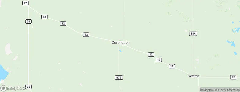 Coronation, Canada Map
