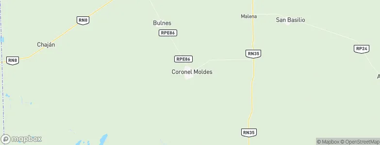 Coronel Moldes, Argentina Map