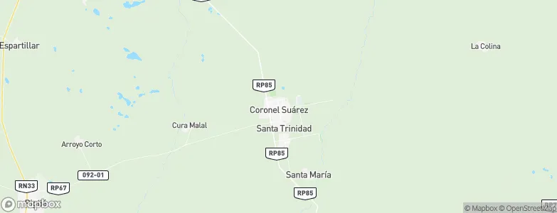Coronel Suárez, Argentina Map