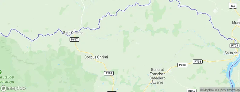 Corpus Christi, Paraguay Map