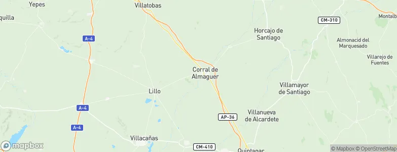 Corral de Almaguer, Spain Map