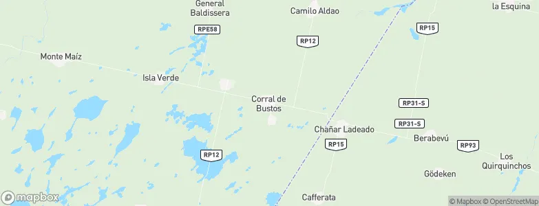 Corral de Bustos, Argentina Map