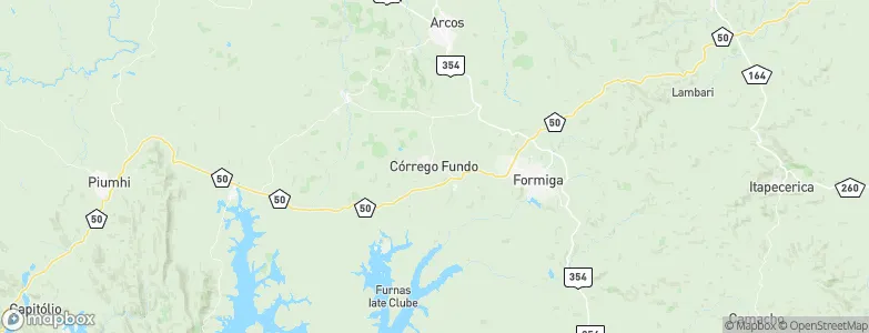Córrego Fundo, Brazil Map