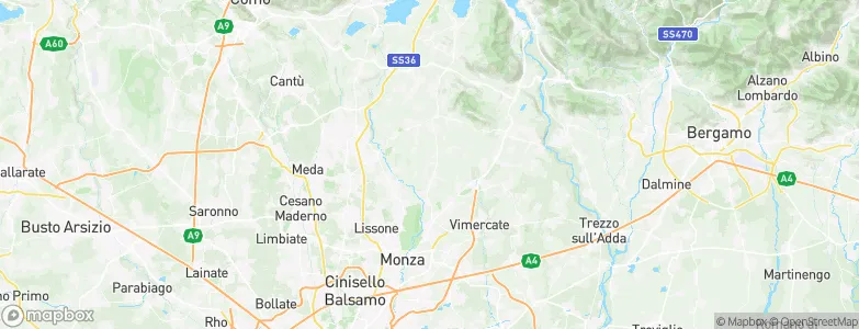 Correzzana, Italy Map