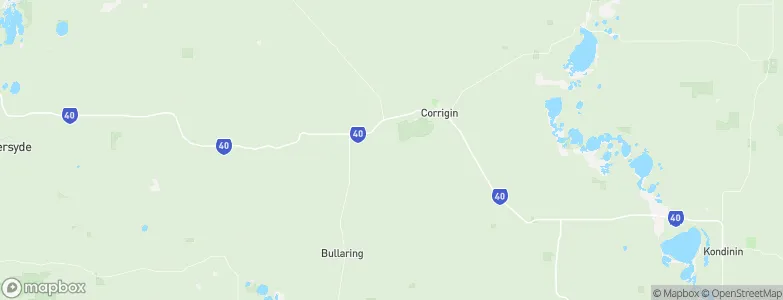 Corrigin, Australia Map