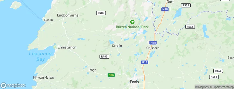 Corrofin, Ireland Map