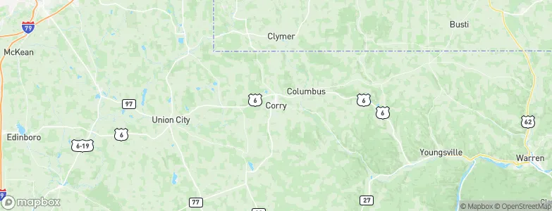 Corry, United States Map