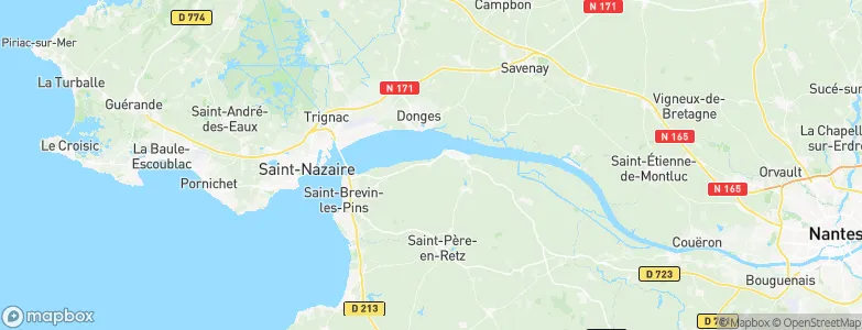 Corsept, France Map