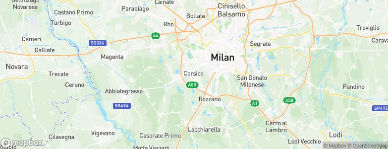 Corsico, Italy Map