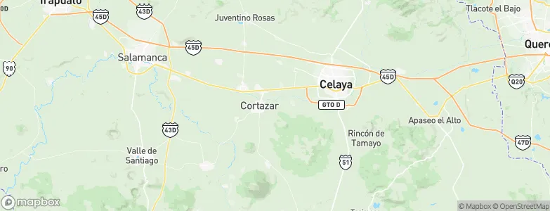 Cortazar, Mexico Map