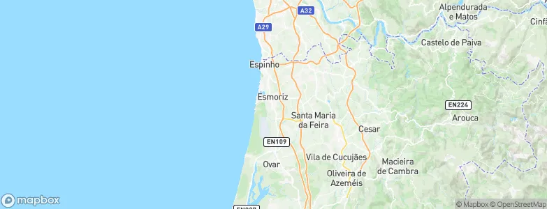 Cortegaça, Portugal Map