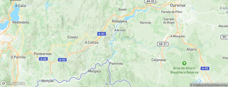 Cortegada, Spain Map