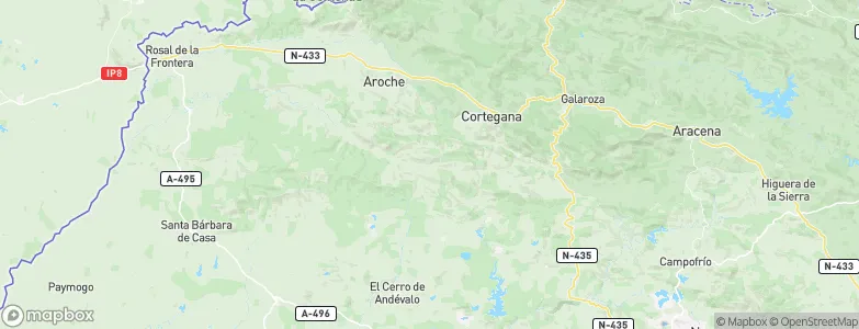 Cortegana, Spain Map