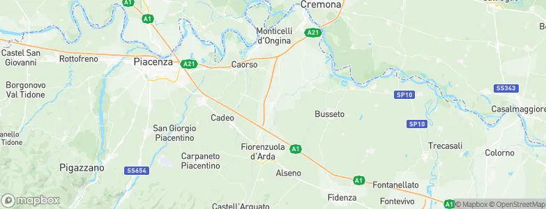 Cortemaggiore, Italy Map