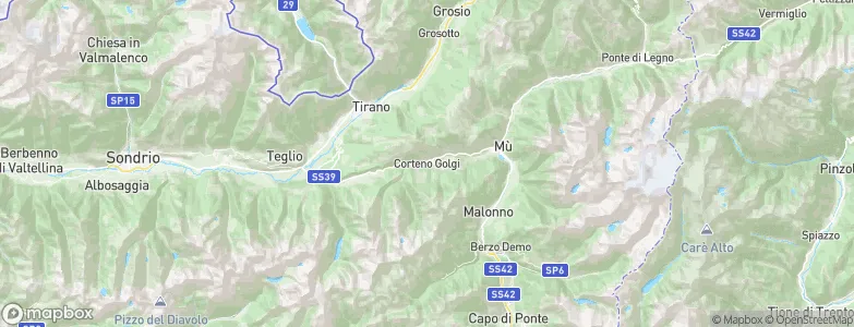 Corteno Golgi, Italy Map