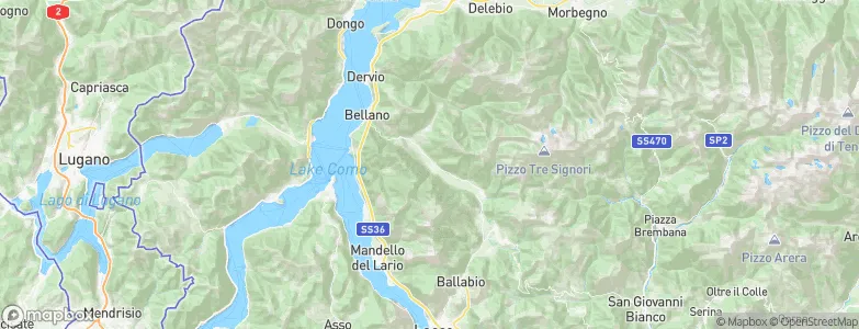 Cortenova, Italy Map