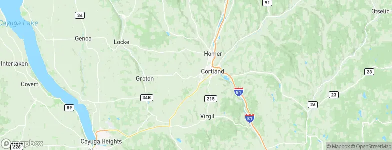 Cortland West, United States Map