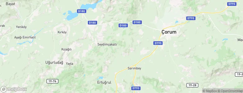 Çorum Province, Turkey Map