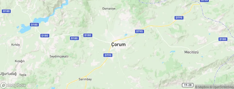 Çorum, Turkey Map