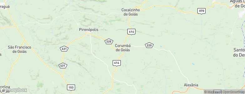 Corumbá de Goiás, Brazil Map