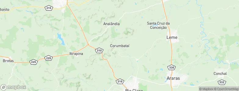 Corumbataí, Brazil Map