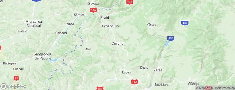 Corund, Romania Map