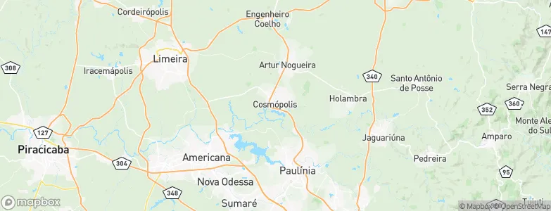 Cosmópolis, Brazil Map