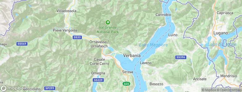 Cossogno, Italy Map