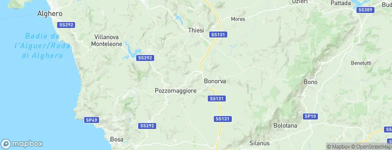 Cossoine, Italy Map