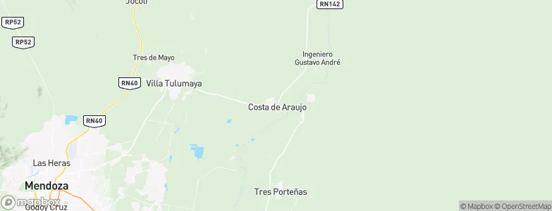 Costa de Araujo, Argentina Map