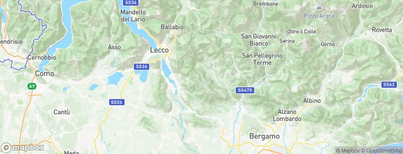 Costa Valle Imagna, Italy Map