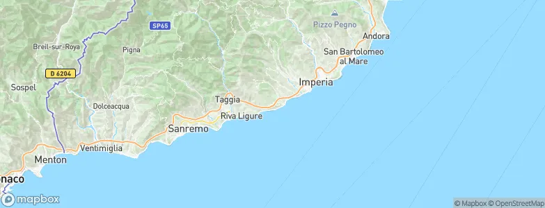 Costarainera, Italy Map
