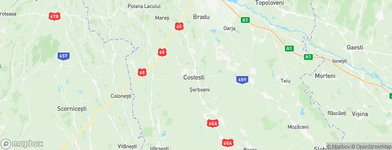 Costeşti, Romania Map