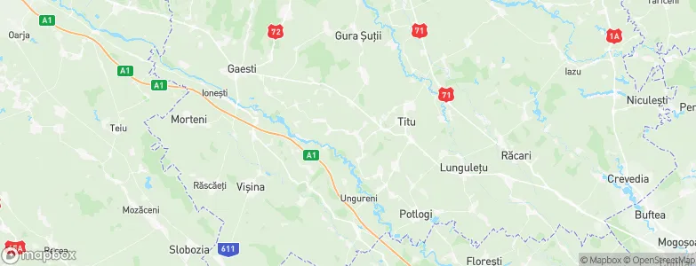 Costeştii din Vale, Romania Map